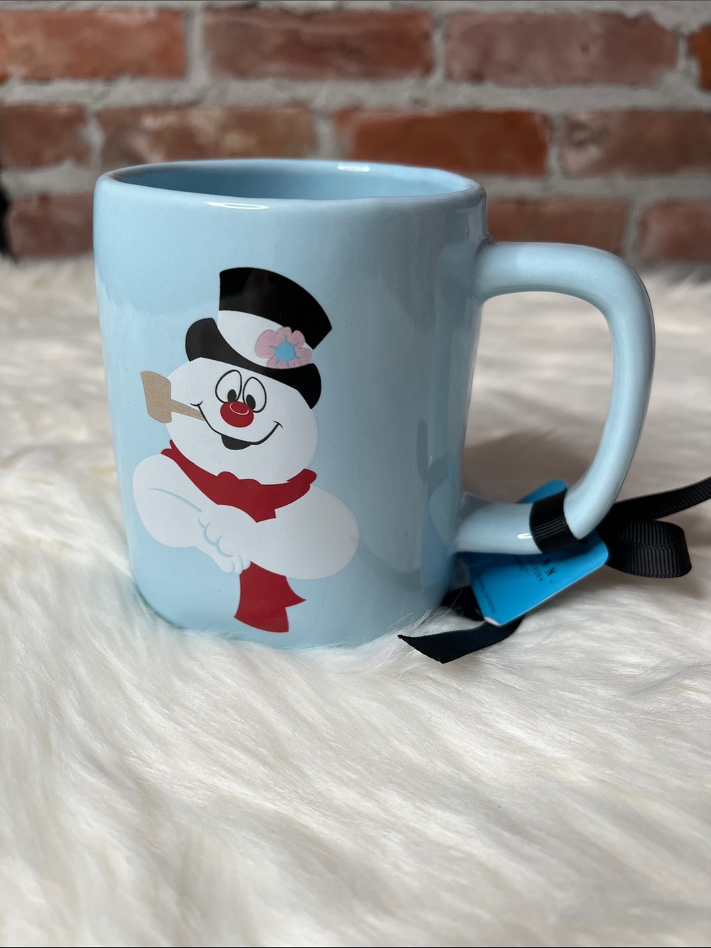 RAE DUNN | Frosty The Snowman 'Frosty' Blue Double Sided Mug